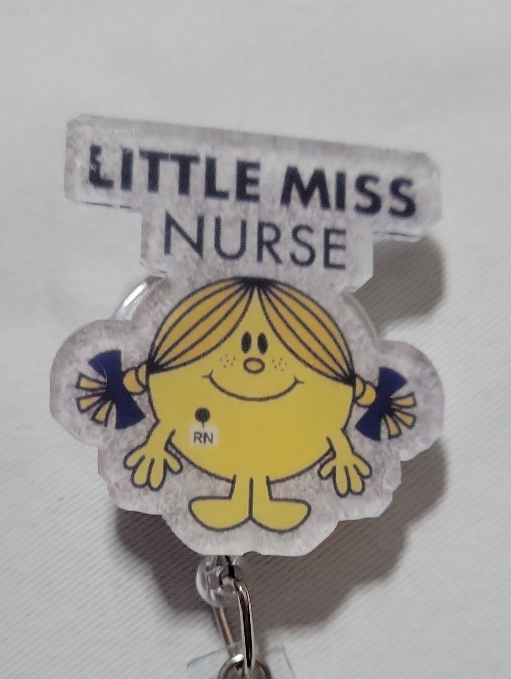 Little Miss Nurse Badge Reel